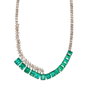 Haute Emerald and Diamond Necklace