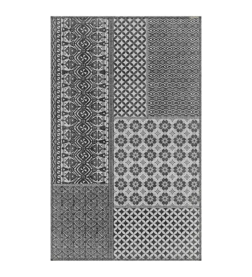 Inca Gray Vinyl Rug
