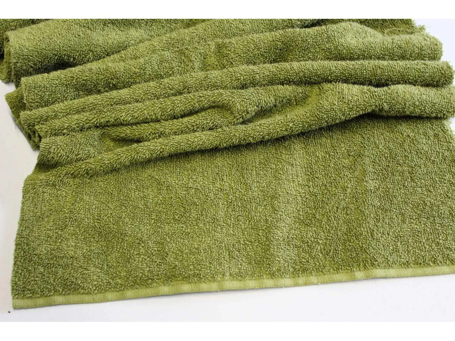 KHAKI - Pure Cotton Thick LUXURY TOWELLING Fabric 400gsm