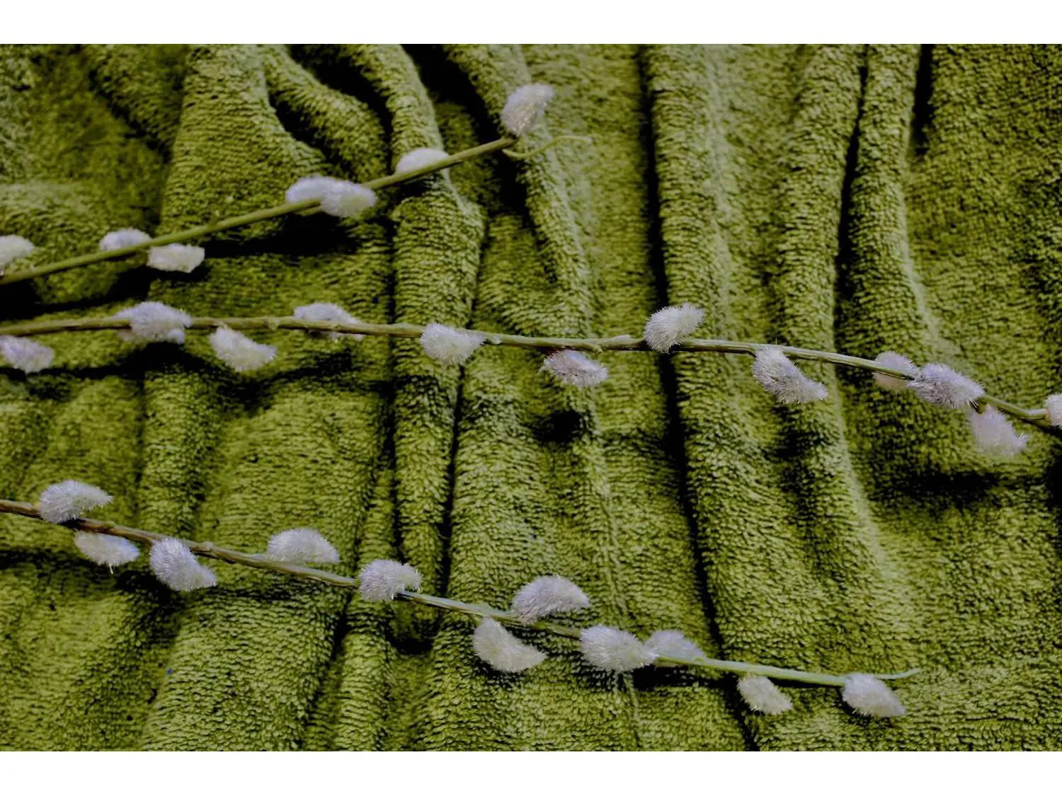 KHAKI - Pure Cotton Thick LUXURY TOWELLING Fabric 400gsm