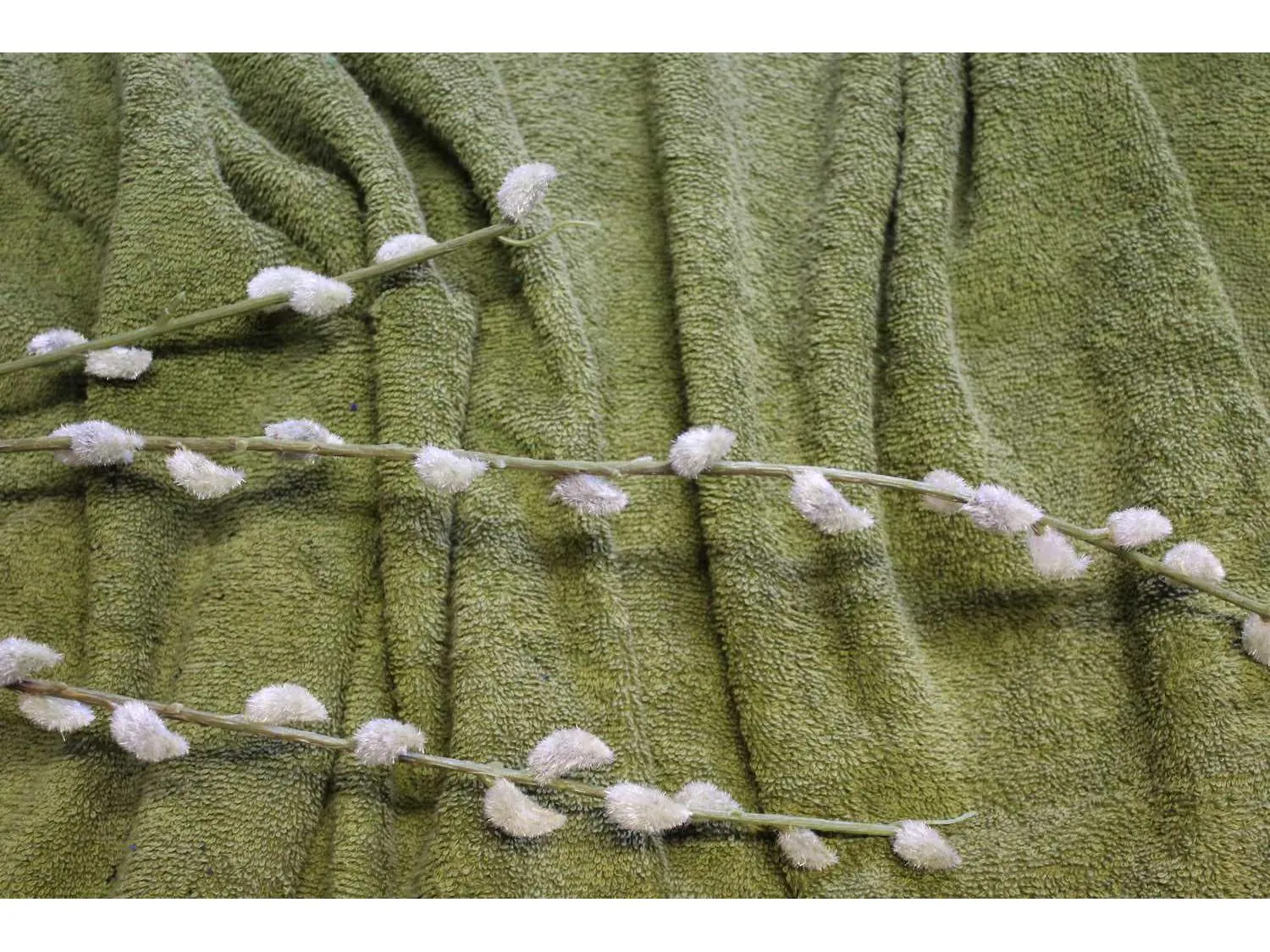 KHAKI - Pure Cotton Thick LUXURY TOWELLING Fabric 400gsm