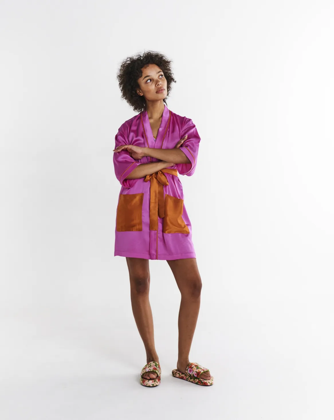 Kip & Co Flirty Satin Robe