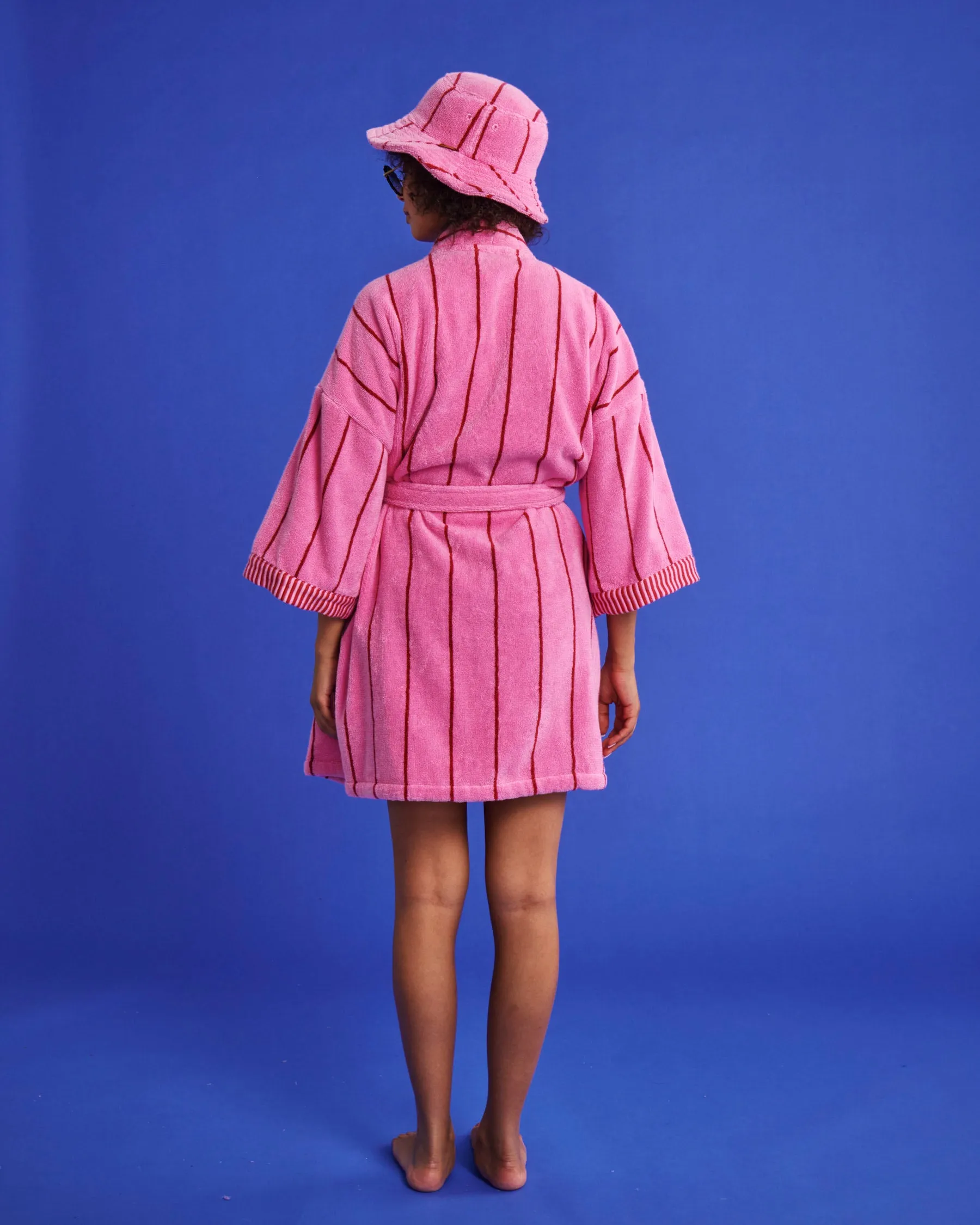 Kip & Co Iced Vovo Stripe Terry Mini Bath Robe