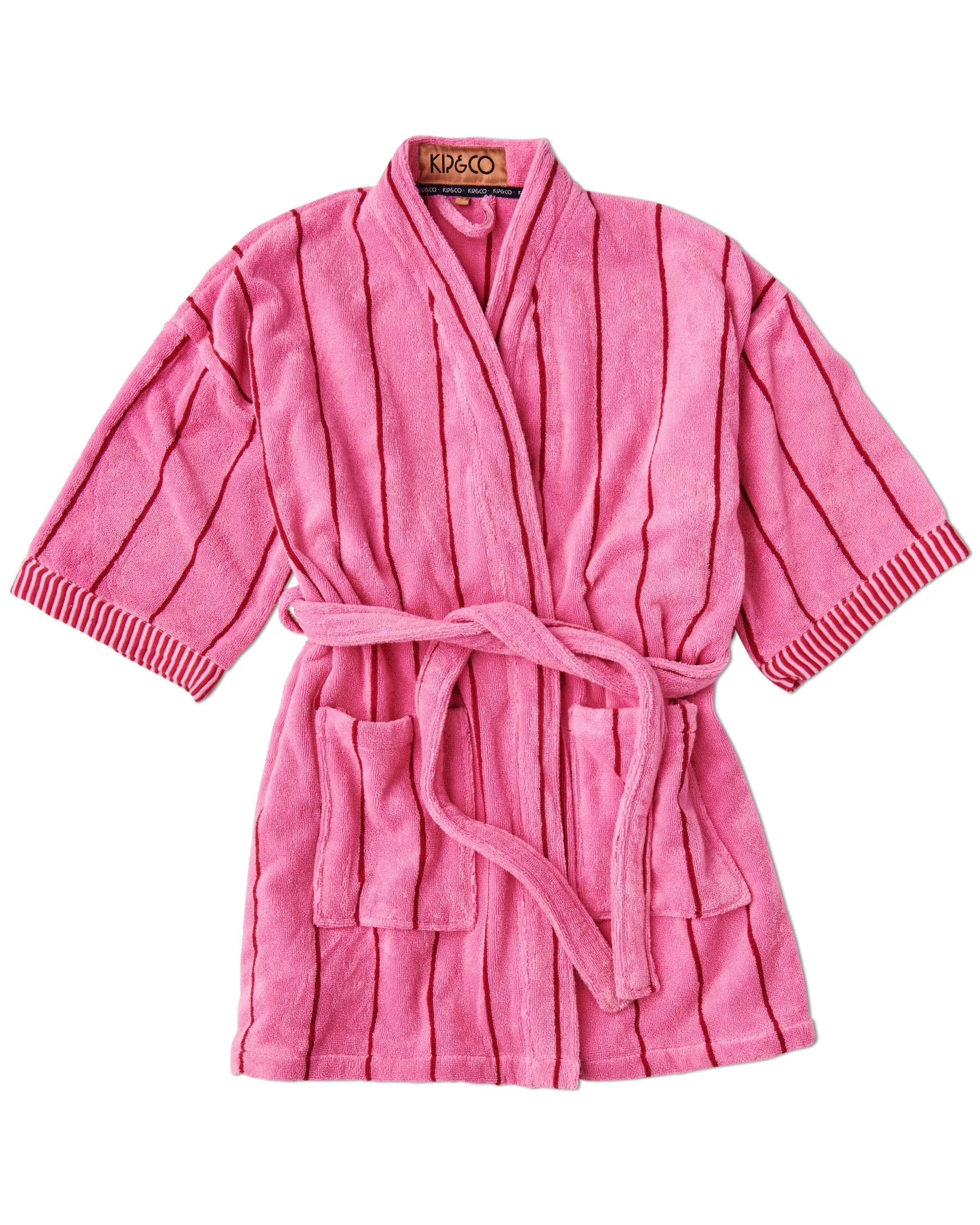 Kip & Co Iced Vovo Stripe Terry Mini Bath Robe