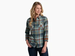 KUHL WOMENS TESS FLANNEL LONG SLEEVE SHIRT