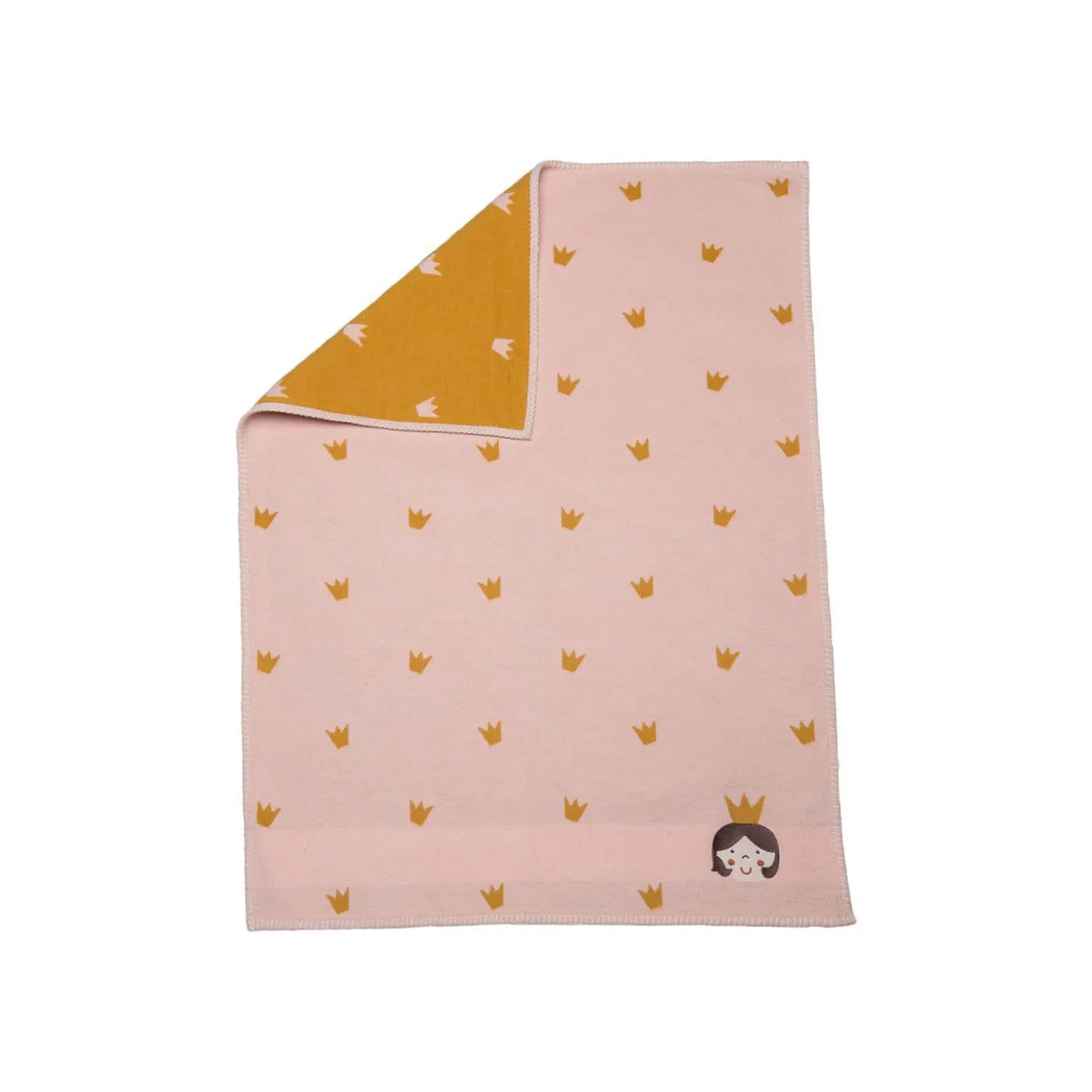 Lena Organic Flannel Blanket - Princess