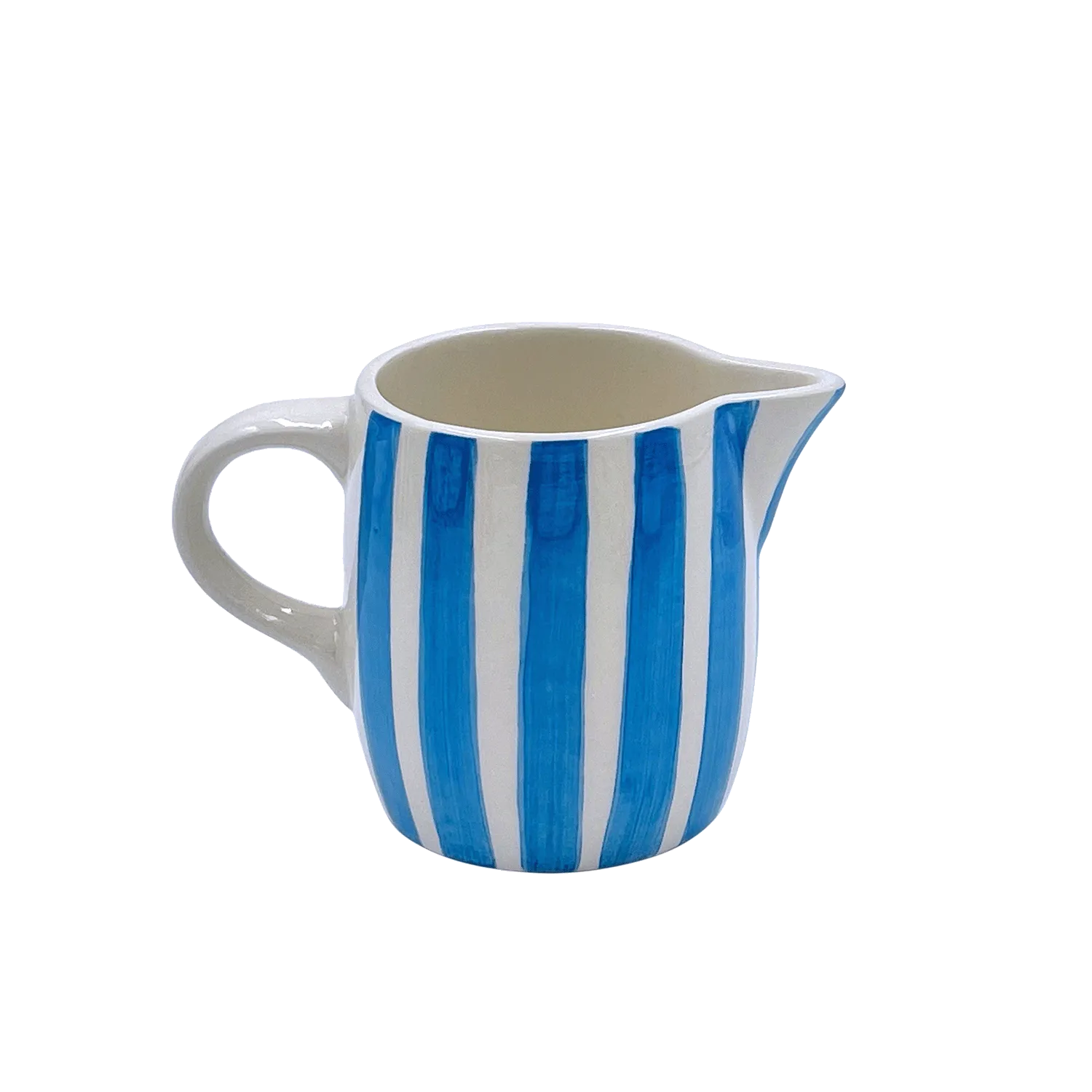 Light Blue Stripes Milk Jug