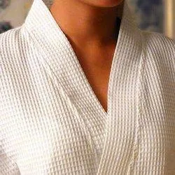 Linenwalas Super Comfort Unisex Waffle Bathrobe - (White) (Adult/Medium)