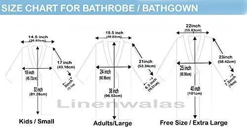 Linenwalas Super Comfort Unisex Waffle Bathrobe - (White) (Adult/Medium)