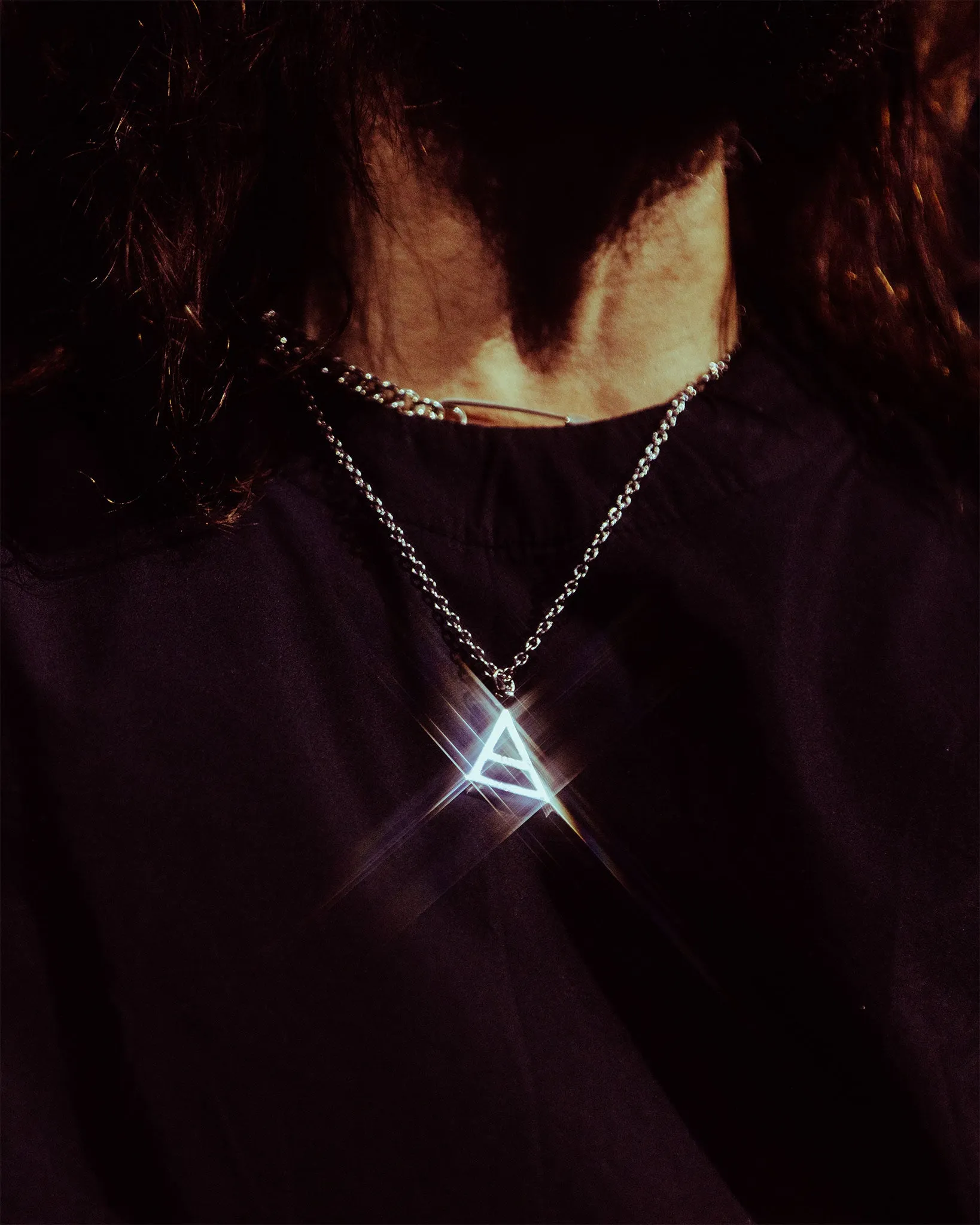 Mars Triad Engraved Necklace