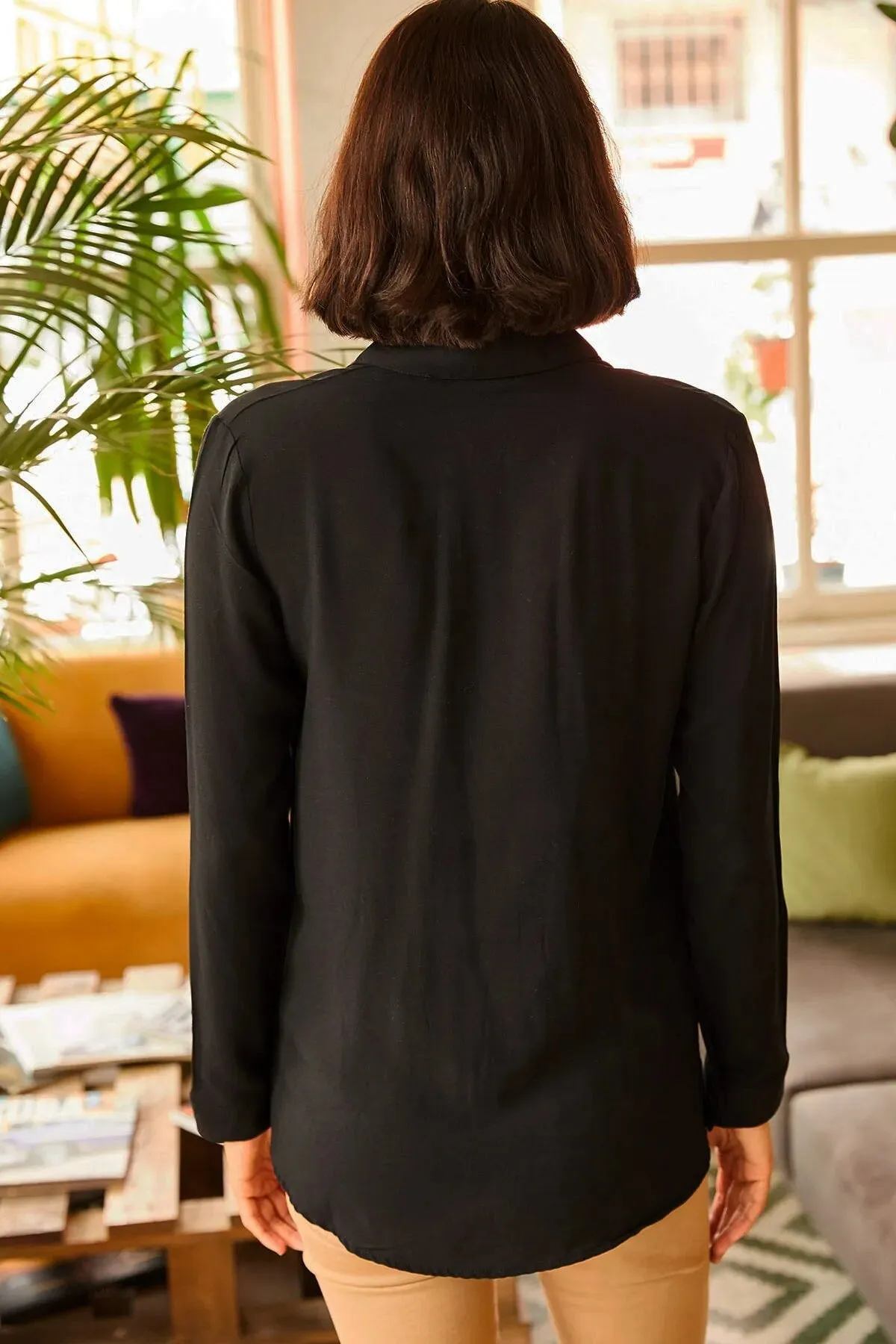 Minimalist & Affordable Women's Woman Blouse,Button Down Shirt-Womens Top-Casual Top-Modern Top,Designer Women Top-Minimalist Women Blouse 3