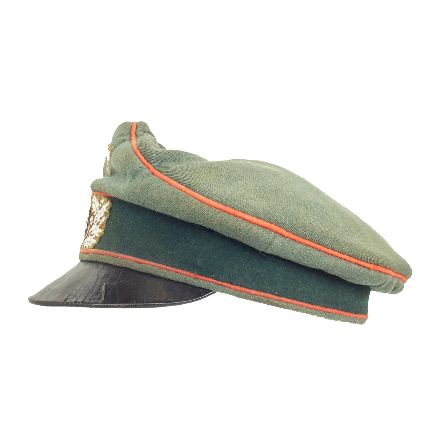 Original German WWII Service Used Heer Artillery EM/NCO Schirmmütze Visor Crush Cap