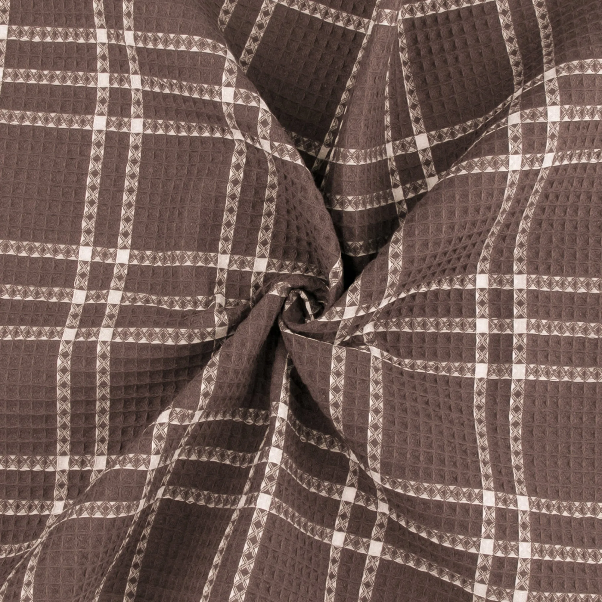 Printed Waffle - WAFFY - 001 - Brown