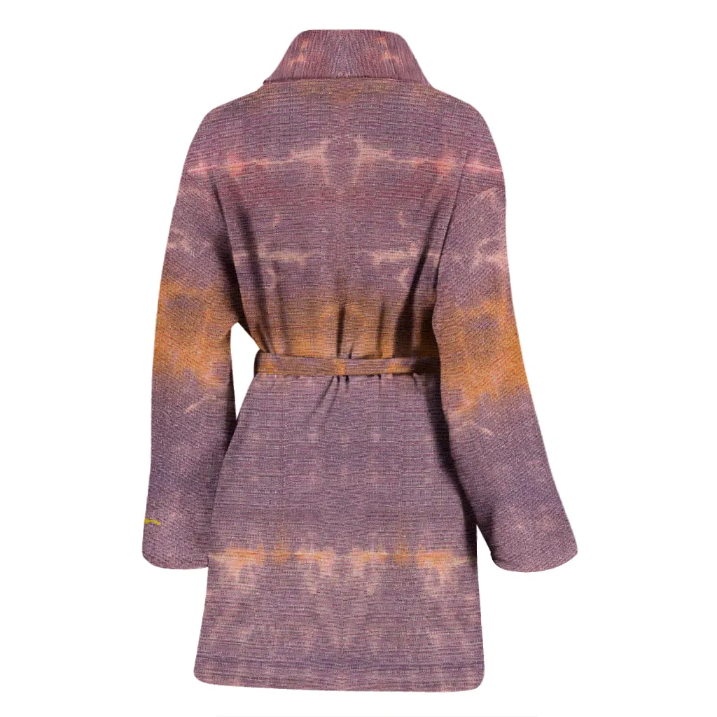Purple Sunset Tie Dye Bath Robe - Women