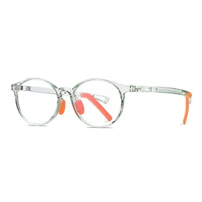 Ralferty Kids' Eyeglasses Anti Blue Light Round Tr90 D5114