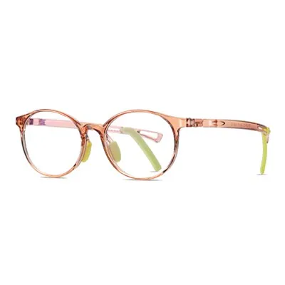 Ralferty Kids' Eyeglasses Anti Blue Light Round Tr90 D5114