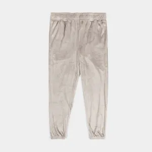 Solei Velour Jogger Womens Pants (Stone Grey)
