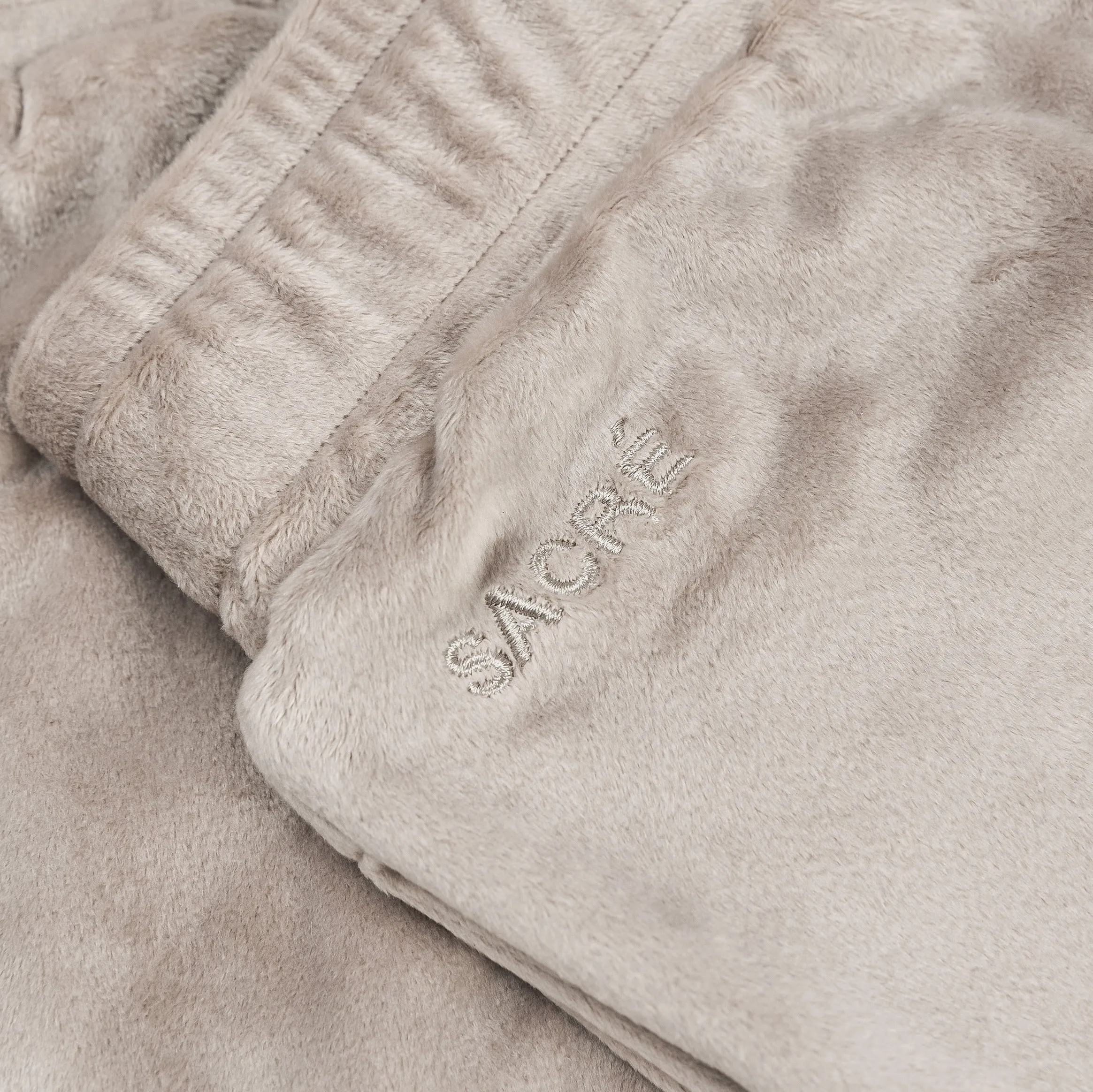 Solei Velour Jogger Womens Pants (Stone Grey)