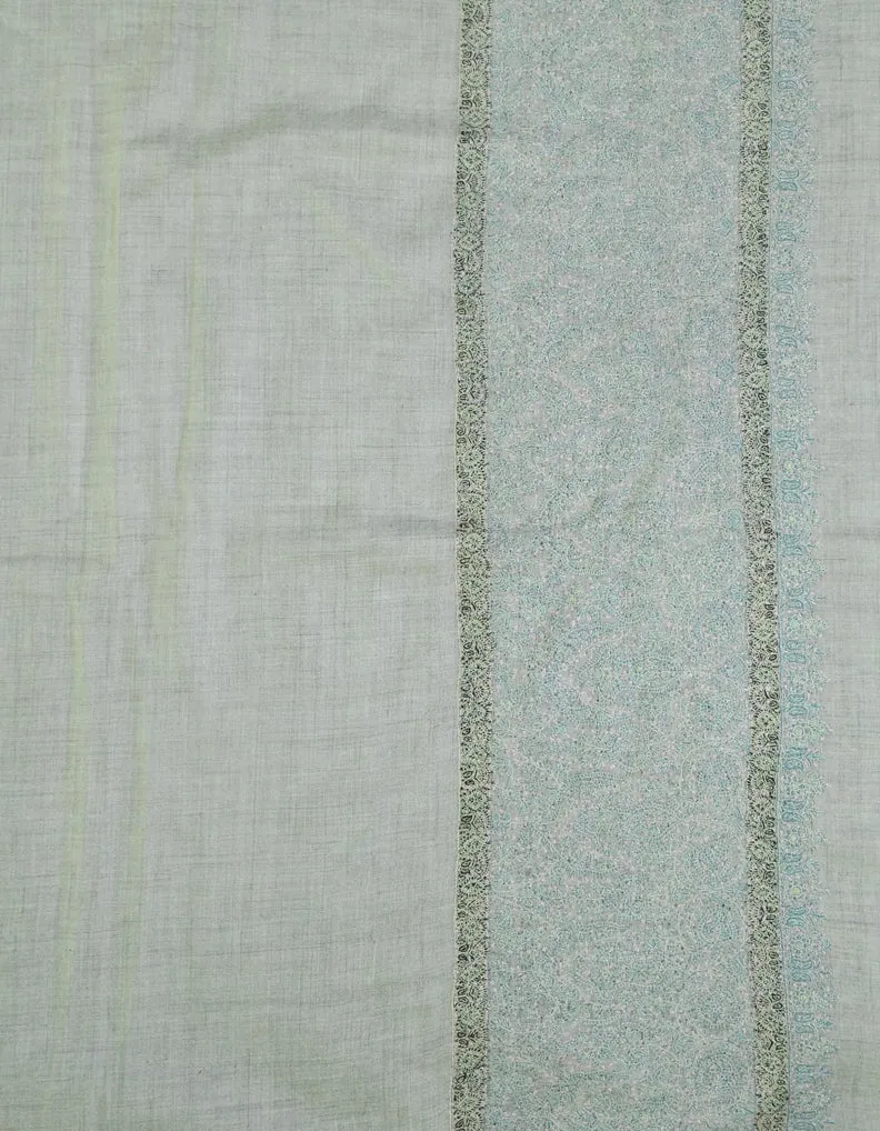 Sozni Pashmina Shawl White 5200