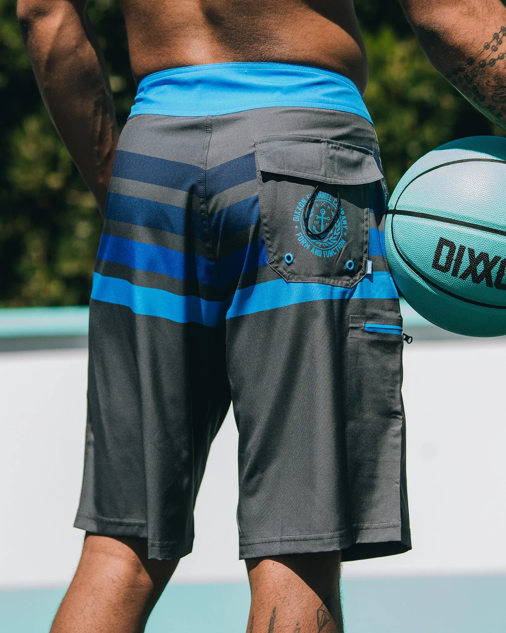 Spicoli Boardshorts - Gray & Blue