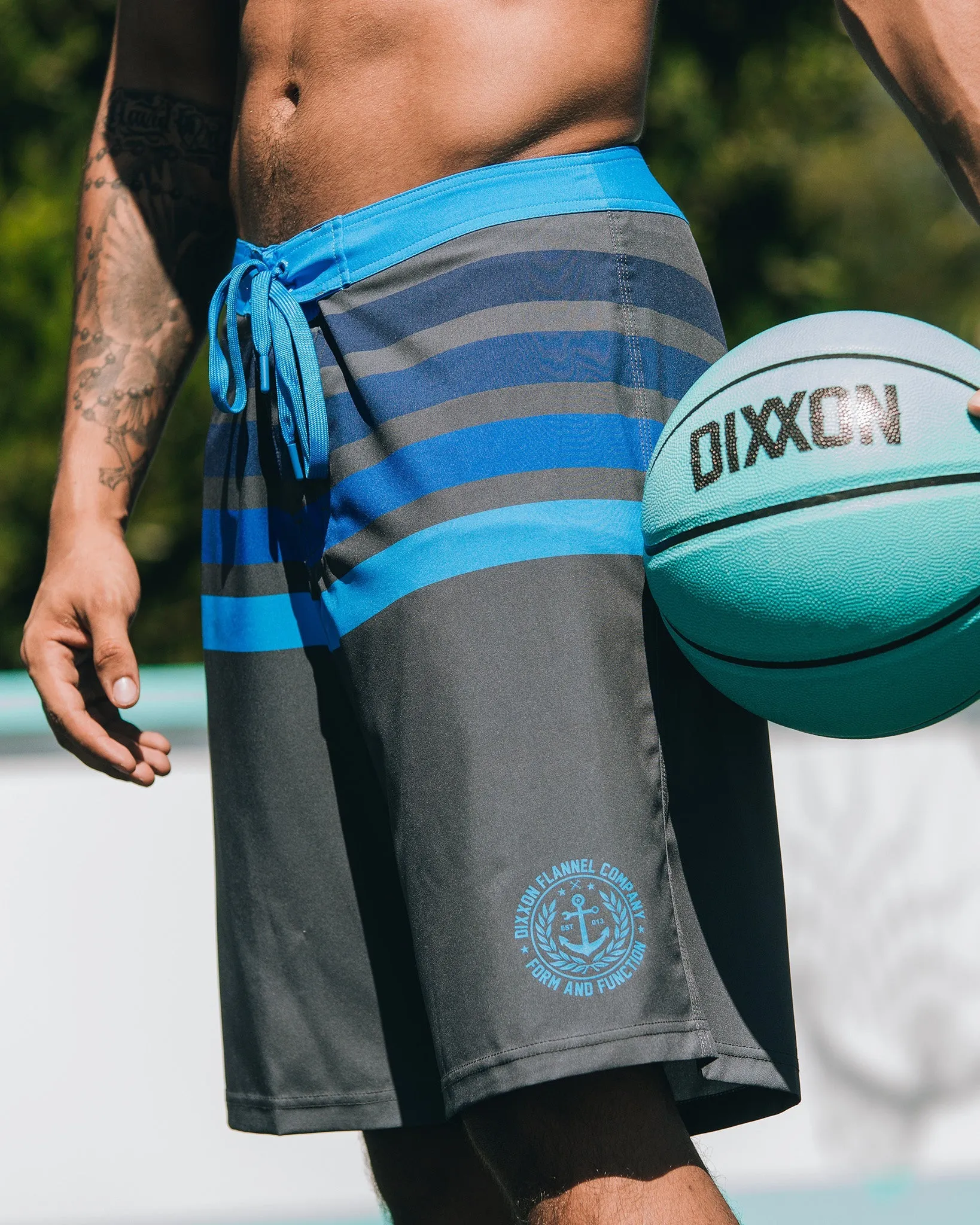 Spicoli Boardshorts - Gray & Blue