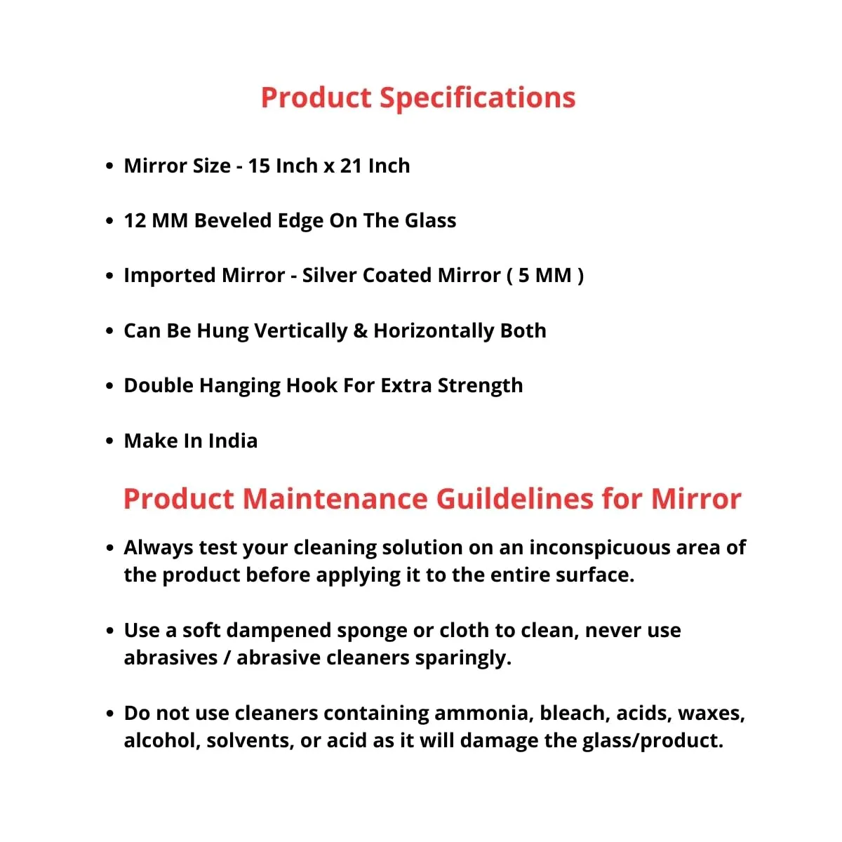 The Deqor Frameless Wall Mirror for Bathroom, Pebble Design Bathroom Mirror, Bedroom Mirror, Washbasin Mirror, Mirror for Room 15x21 Inch | BVM1521A5
