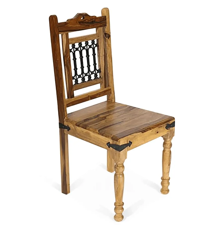 Vaidik Furniture Solid Wooden Sheesham Wood Dining Table 4 Seater with Chair, 4 Seater Dining Table Sets Wooden, Home Dining Room Sets Furniture, Dining Table Sets, Rectangle, Teak Finish