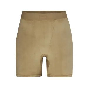 VELOUR BIKE SHORT | GOLD