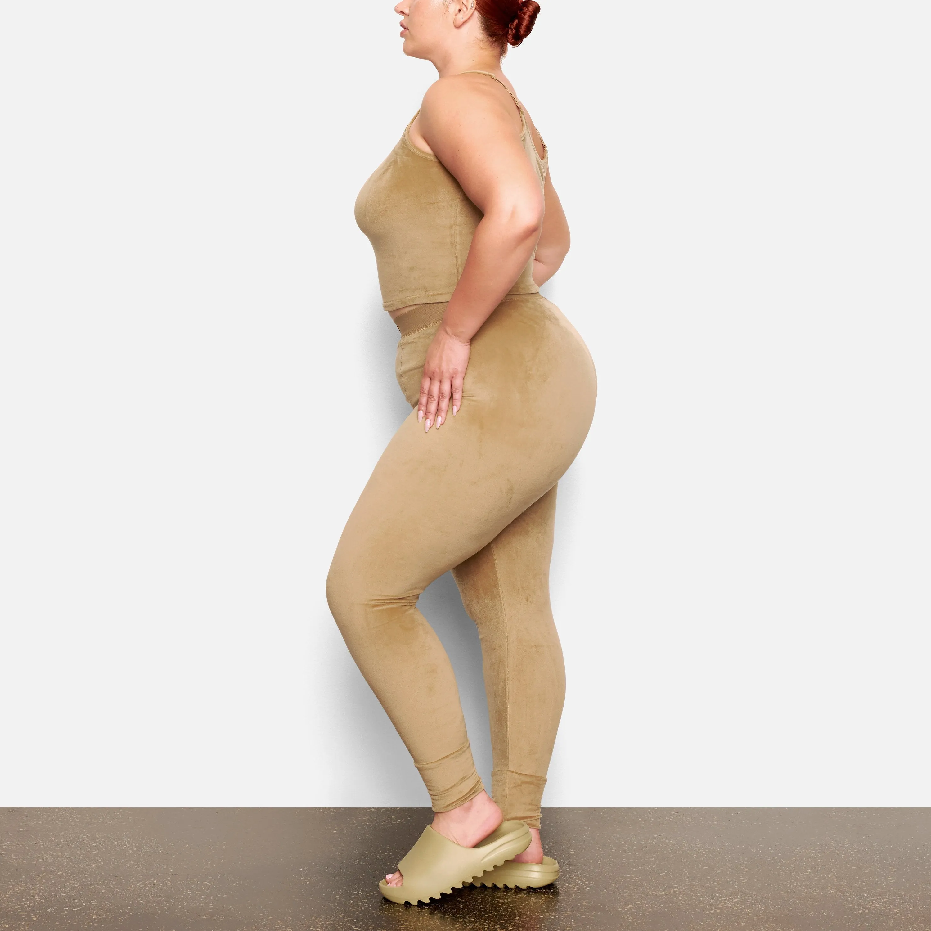VELOUR LEGGING | GOLD