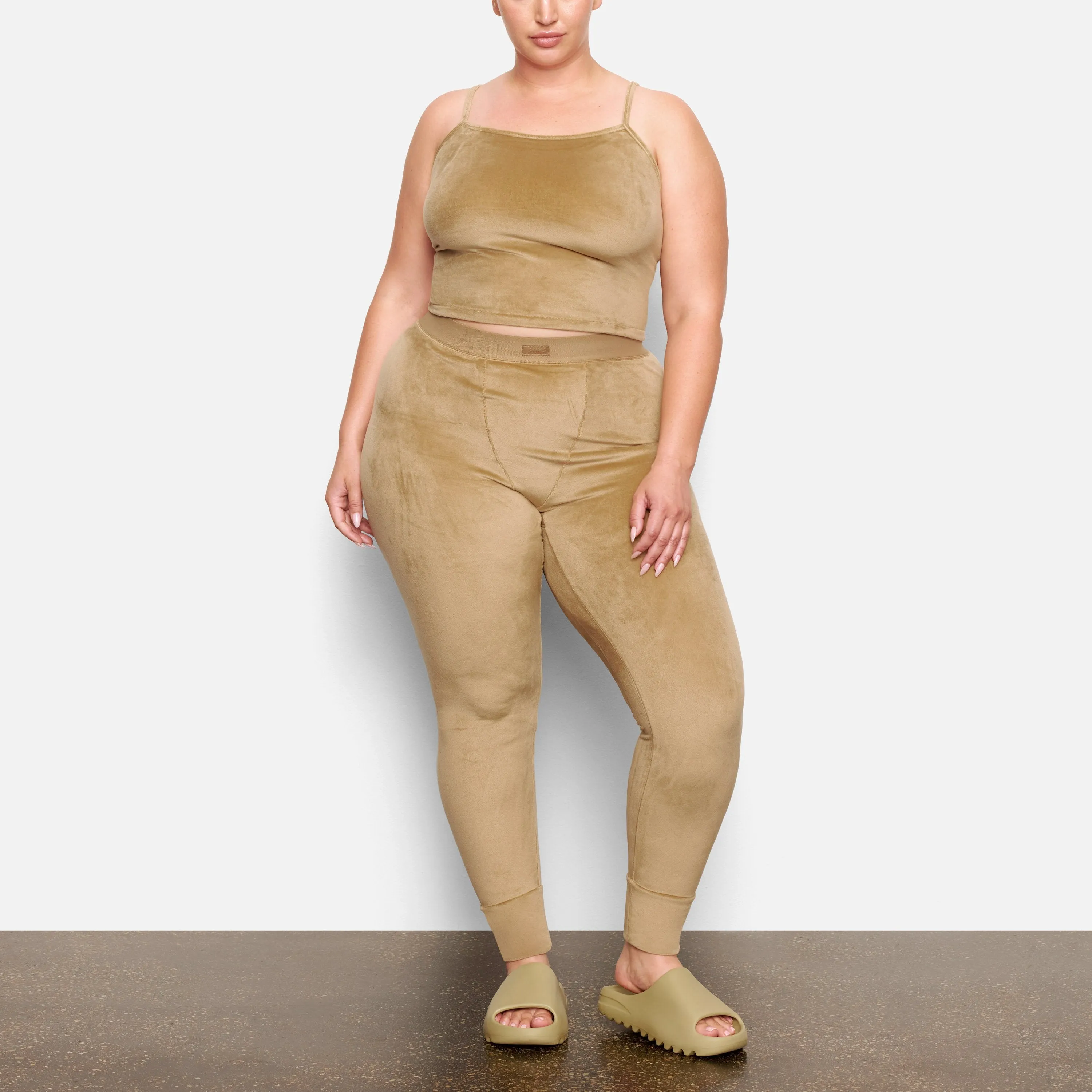VELOUR LEGGING | GOLD