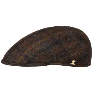 Vialo Wool Check Flat Cap by Lierys Gold