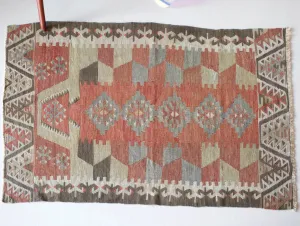 Vintage Anatolian Kilim Rug 3'3"x5'3"