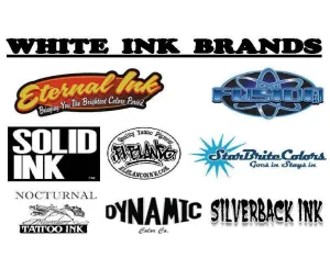 WHITE INKS CHOOSE 1oz, 2oz, 4oz or 8oz bottles, NOTE: some inks only sold as 4oz, 8oz, etc.