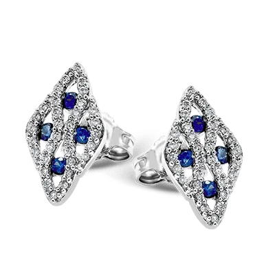 ZE468 Color Earring in 14k Gold with Diamonds